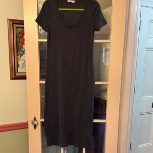 Barefoot Dreams Charcoal Gray T Shirt dress